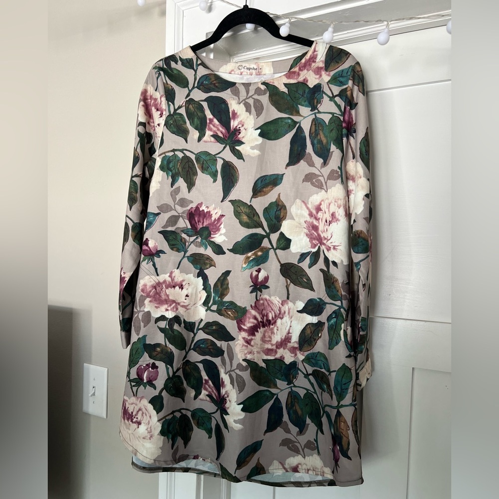 Floral shift dress/tunic